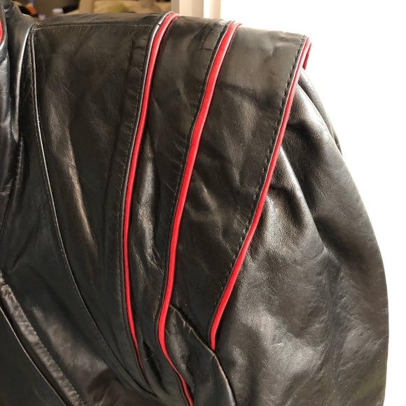 Vintage 80s Leather Jacket - Picture 2 of 7